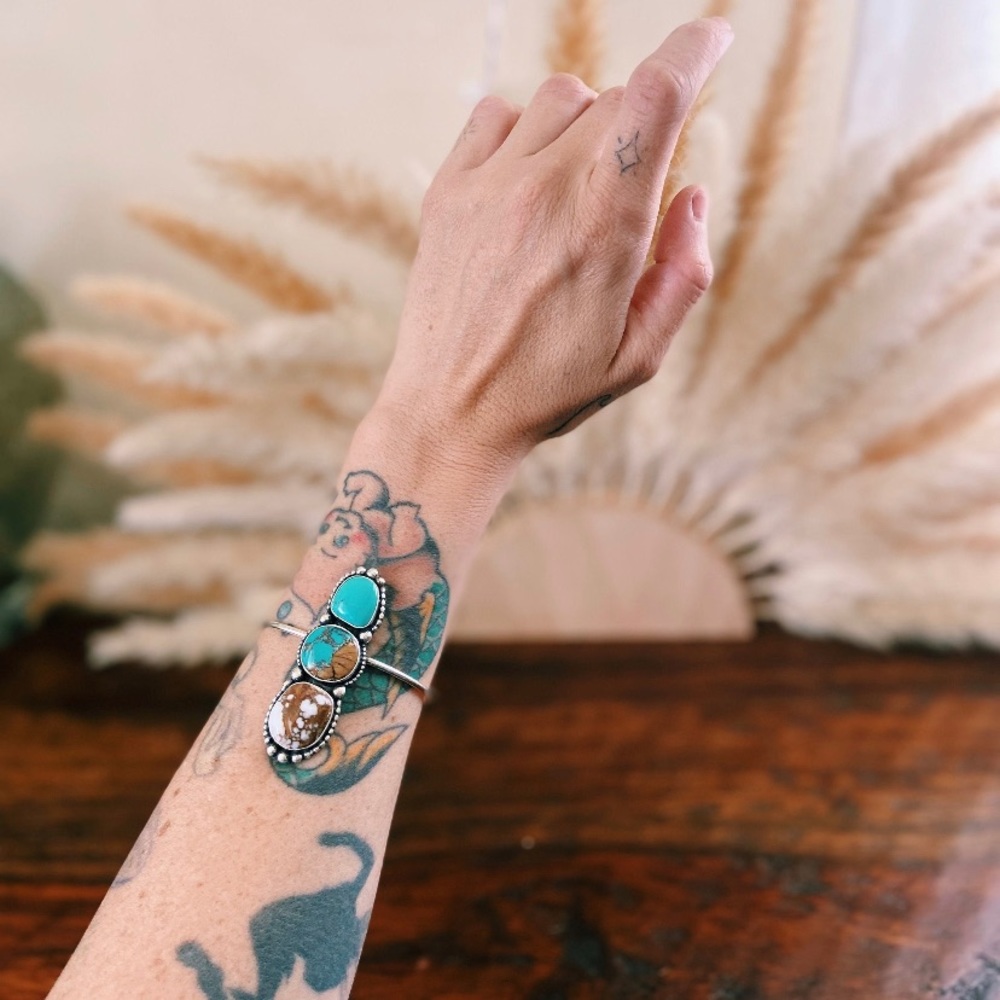 Baja & Pilot mountain Turquoise Cuff